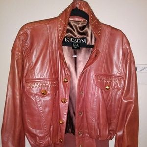 Vintage Escada leather jacket